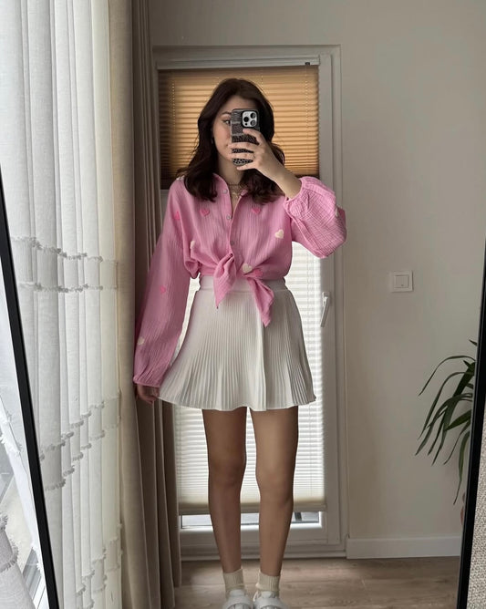 Blouse Love - Roze